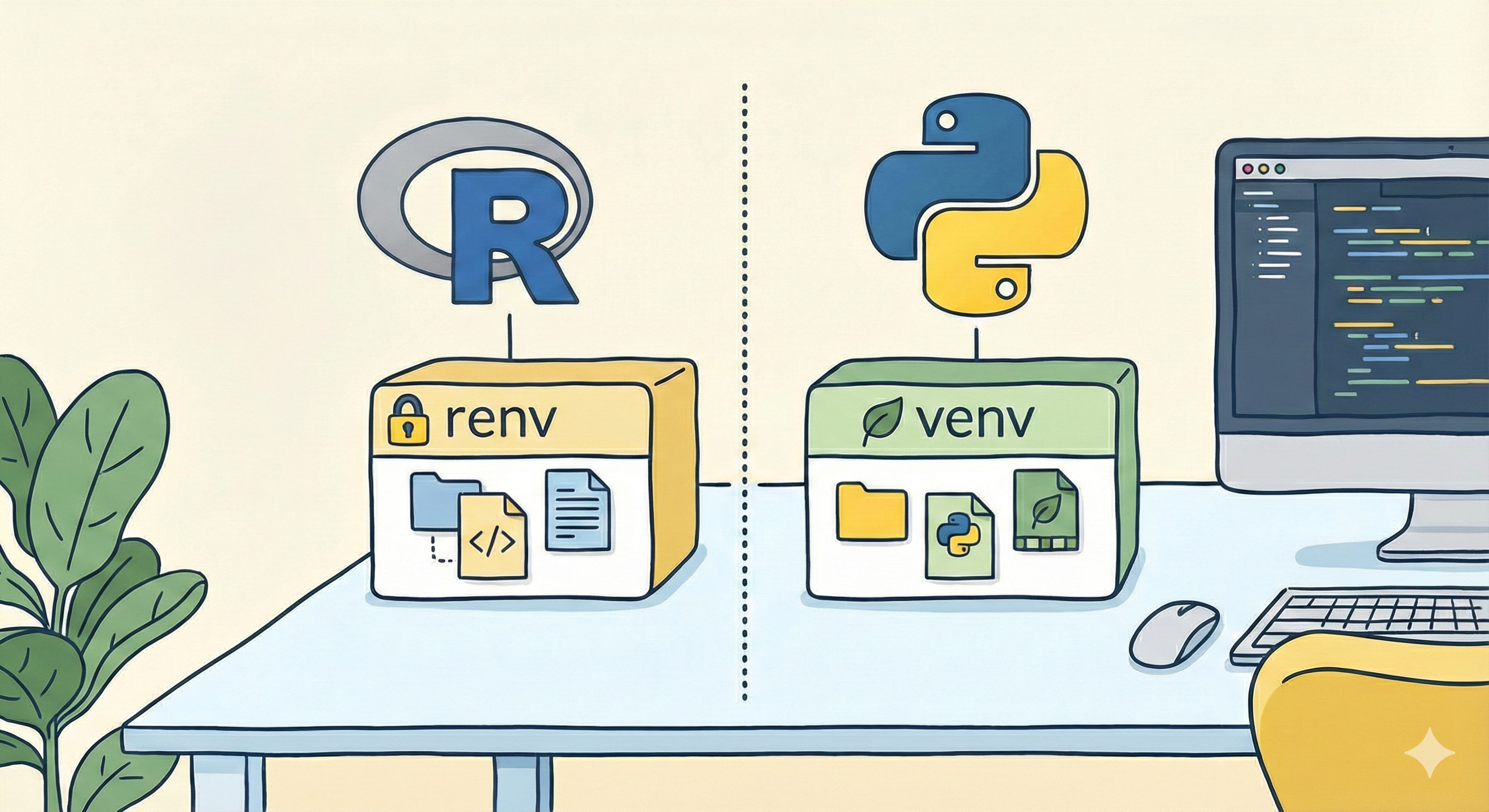 Preview image for 【renv】仮想環境を設定する【venv】